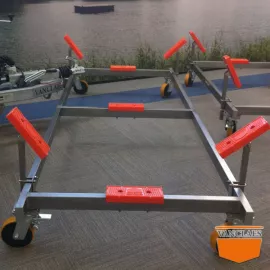 Vanclaes bootbok L verrijdbaar RVS